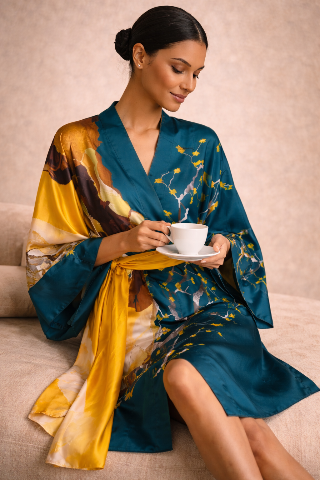 Women's Short Kimono Robe – All Inclusive Beach Cover Up