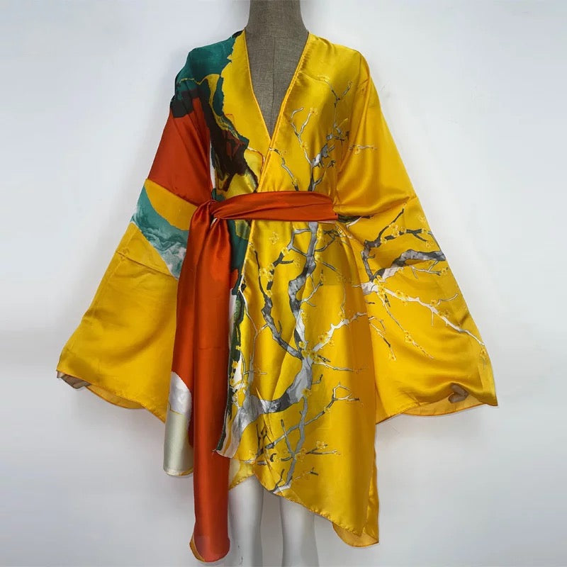 Women's Short Kimono Robe – All Inclusive Beach Cover Up