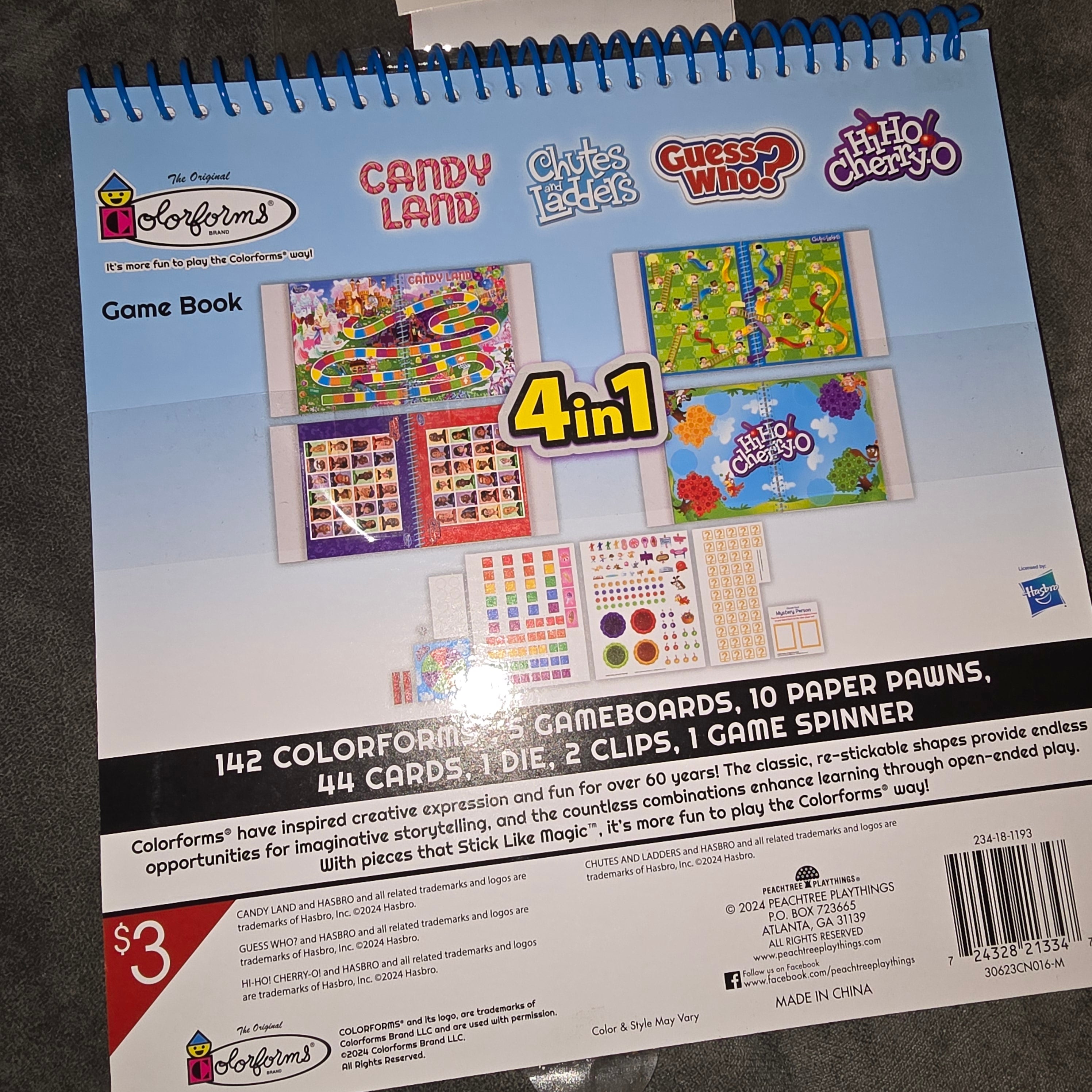 4 in 1 Board Game Junior Edition W/ Guess Who