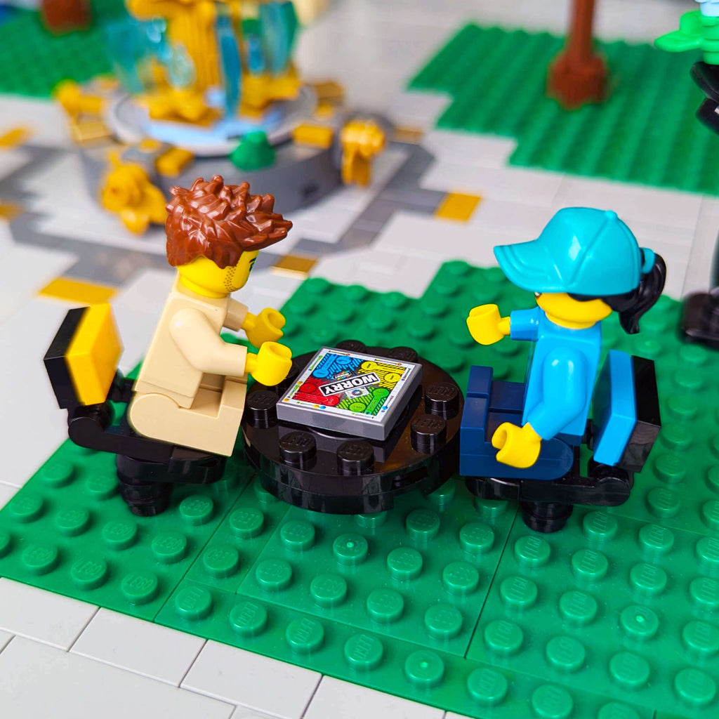 Worry Board Game - Custom Printed On a LEGO® Tile